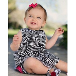 Zebra Print Swing Top RuffleButts 